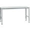Poste de travail modulaire UNIVERSAL Standard Manuflex, plateau mélaminé, 1750 x 800, argenté