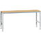 Poste de travail modulaire UNIVERSAL Standard Manuflex, plateau multiplex, 2000 x 800, argenté
