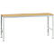 Poste de travail modulaire UNIVERSAL Standard Manuflex, plateau multiplex, 2000 x 800, gris clair