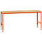 Poste de travail modulaire UNIVERSAL Standard Manuflex, plateau multiplex, 2000 x 800, orangé rouge