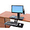 Poste de travail WorkFit-A Ergotron - mono écran LD - avec clavier suspendu