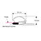 Sectional drawing of a profile strip with inserted poster and anti-slip rubber. Dimensions: 26 mm wide, 16 mm high.