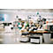 Posterstandaard Duurzame infostandaard Basic, A3 staand en liggend formaat, aan beide zijden leesbaar, 2 DURAFRAME® MAGNETIC infoframes, incl. bevestigingsset, metaal