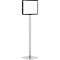 Posterstandaard Duurzame infostandaard Basic, A3 staand en liggend formaat, aan beide zijden leesbaar, 2 DURAFRAME® MAGNETIC infoframes, incl. bevestigingsset, metaal