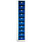 Postverdeelkast, met inwerpgleuf, 1 compartiment, veiligheidscilinderslot, gentiaanblauw