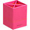 Pot à crayons Rhodia, similicuir, 4 compartiments, 80 × 80 × 110 mm, framboise