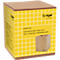 Pot à crayons Sigel Eyestyle, rectangulaire, avec insert en caoutchouc, L 92 x P 92 x H 106 mm, bois de bambou, naturel