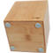 Pot à crayons Sigel Eyestyle, rectangulaire, avec insert en caoutchouc, L 92 x P 92 x H 106 mm, bois de bambou, naturel