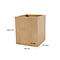 Pot à crayons Sigel Eyestyle, rectangulaire, avec insert en caoutchouc, L 92 x P 92 x H 106 mm, bois de bambou, naturel