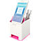 Pot à crayons WOW Sound Leitz, 1 compartiment, compartiment smartphone avec amplificateur de son, blanc/rose