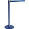 Poteau à sangle bleu, sangle bleue
