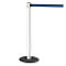 Poteau à sangle GLA 28 RS-GUIDESYSTEMS®, blanc, sangle noire/bleue