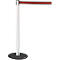 Poteau à sangle GLA 28 RS-GUIDESYSTEMS®, blanc, sangle noire/rouge