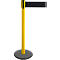 Poteau à sangle GLA 29, jaune, sangle noire