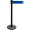 Poteau à sangle GLA 29, noir, sangle bleue