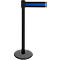Poteau à sangle GLA 29, noir, sangle noire/bleue