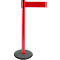 Poteau à sangle GLA 29, rouge, sangle rouge