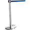 Poteau à sangle inox, sangle bleue