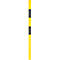 Poteau de balisage à bétonner, Ø 60 mm, jaune/noir