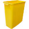 Poubelle - 60 L - jaune- couvercle disponible séparément