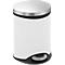 Poubelle à pédale blanche Soft Close, 6 litres