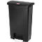 Poubelle à pédale Slim Jim®, plastique, contenance 50 L, noir