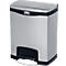 Poubelle à pédale Step-ON Slim Jim, en inox, 30 L, noir
