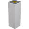 Poubelle Alicante, 45 L, auto extinguible, blanc/alu