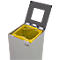 Poubelle Alicante, 45 L, auto extinguible, blanc/alu
