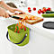 Poubelle bio ALBULA, capacité 3,2 litres, poignée en arceau, plastique recyclé, L 172 x P 222 x H 147 mm, citron vert