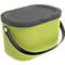 Poubelle bio ALBULA, capacité 3,2 litres, poignée en arceau, plastique recyclé, L 172 x P 222 x H 147 mm, citron vert