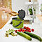 Poubelle bio ALBULA, capacité 3,2 litres, poignée en arceau, plastique recyclé, L 172 x P 222 x H 147 mm, citron vert