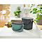 Poubelle bio ALBULA, capacité 3,2 litres, poignée en arceau, plastique recyclé, L 172 x P 222 x H 147 mm, vert