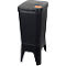 Poubelle BonTon Circubin - polypropylène - 2 x 20 litres - l. 300 x P 410 x H 760 mm - sans couvercle et avec séparateur - anthracitenthracite