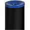 Poubelle de sécurité Grisu Color, 90 L, noir/bleu