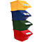 Poubelle de tri Ökonom, 45 l, par set de 4 ou individuellement, empilable, L 550 x l 310 x H 300 mm, diff. couleurs
