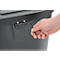 Poubelle de tri sélectif Triomf Vepa Bins - HDPE - L 1100 x P 385 x H 755 mm - 3 bacs de 45 l - noir