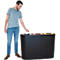 Poubelle de tri sélectif Triomf Vepa Bins - HDPE - L 1100 x P 385 x H 755 mm - 3 bacs de 45 l - noir