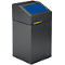 Machine cuboïde gris foncé avec écran bleu et inscription SCHÄFER SHOP.