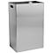 Poubelle en inox, 50 L, l. 378 x P 257 x H 585 mm