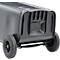 Poubelle mobile SSI Schäfer GMT eXtra, 120 l, EN 840, préparée pour recevoir une puce, poignée de traction, 90 % de plastique recyclé, noir-vert
