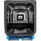 Poubelle mobile SSI Schäfer GMT eXtra, 240 l, EN 840, préparée pour recevoir une puce, poignée de traction, 90 % de plastique recyclé, noir-bleu