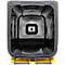 Poubelle mobile SSI Schäfer GMT eXtra, 240 l, EN 840, préparée pour recevoir une puce, poignée de traction, 90 % de plastique recyclé, noir-jaune