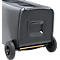 Poubelle mobile SSI Schäfer GMT eXtra, 240 l, EN 840, préparée pour recevoir une puce, poignée de traction, 90 % de plastique recyclé, noir-jaune
