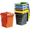 Poubelle Mülli - pour tri sélectif ou stockage - l. 175 x P 195 x H 300 mm - 10 litres - anthracite