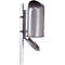 Poubelle ovale, 45 litres, sans clapet basculant en inox, anthracite/mica