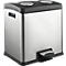 Poubelle pour tri sélectif, 2 compartiments, 24 L
