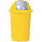 Poubelle pour tri sélectif, plastique, jaune
