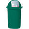 Poubelle pour tri sélectif, plastique, vert