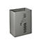 Poubelle rectangulaire PIVO, pour support mural, 24 litres, L 197 x H 400 mm, revêtement époxy, gris manganèse